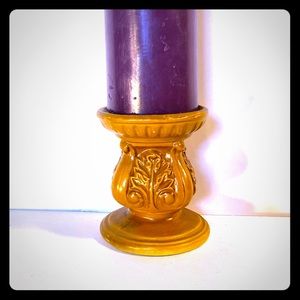 Awesome vintage pillar candle holder